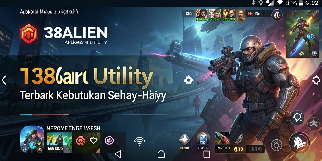 Tampilan utama aplikasi 138ALIEN dengan fitur Utility yang sederhana dan efektif.
