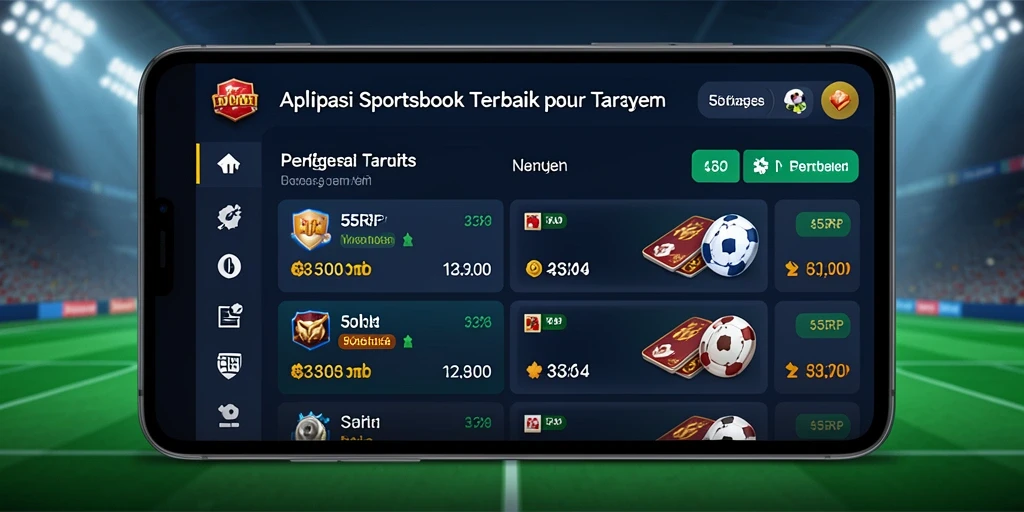 Tampilan gameplay menarik dari aplikasi Sportsbook 55RP.