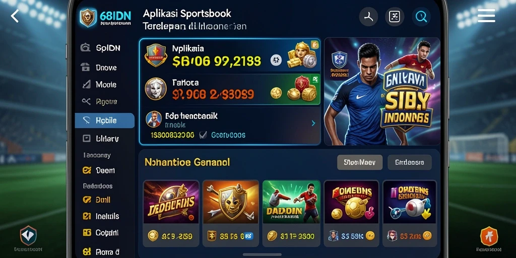 Tampilan menarik dari gameplay aplikasi Sportsbook 68IDN.
