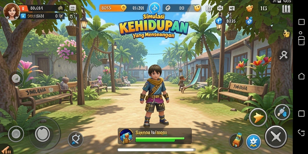 Tampilan gameplay 8055 yang menarik dan interaktif.