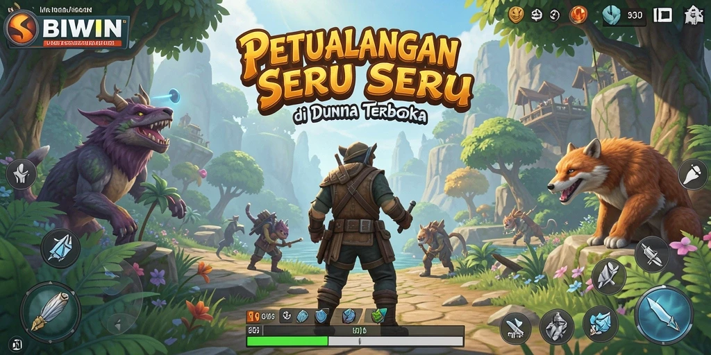 Gameplay BIWIN yang seru di dunia terbuka.