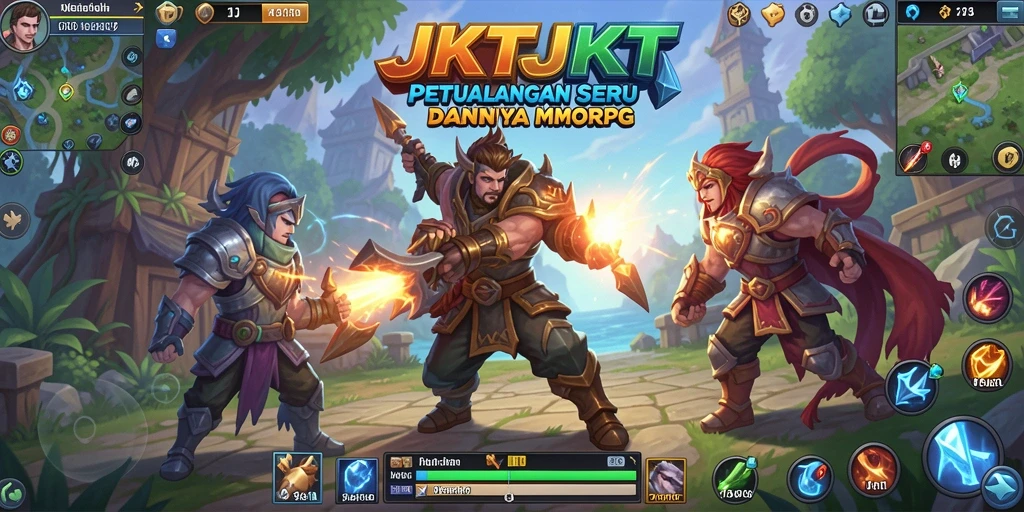 Tampilan menakjubkan dalam permainan JKTJKT MMORPG.