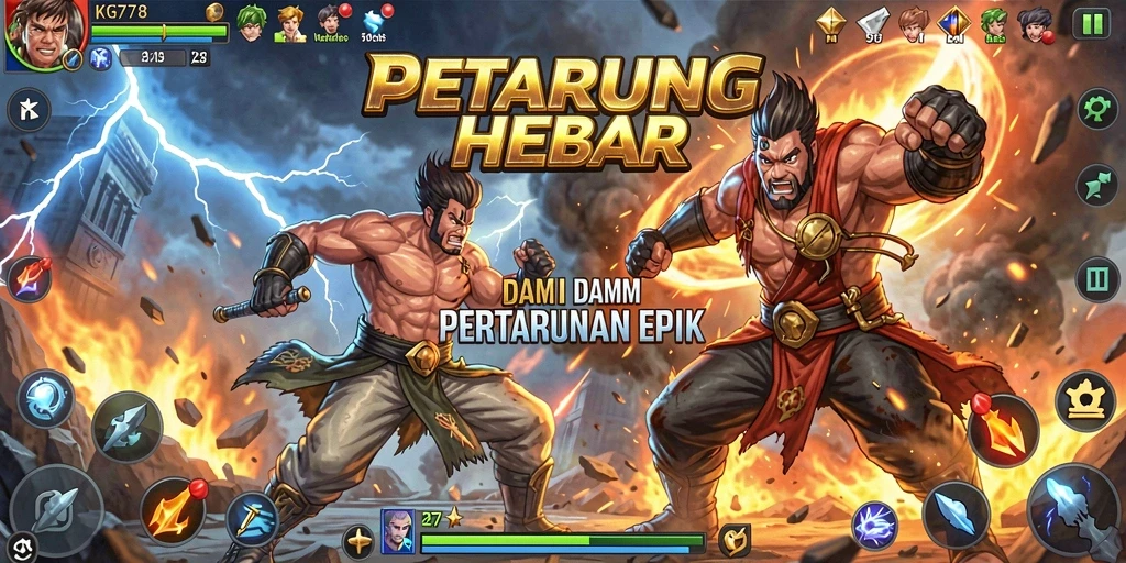 Tampilan seru dari pertarungan epik di KG778.