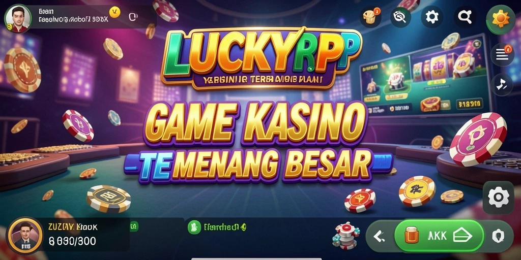 Screenshot utama LUCKYRP menampilkan gameplay kasino yang mendebarkan.