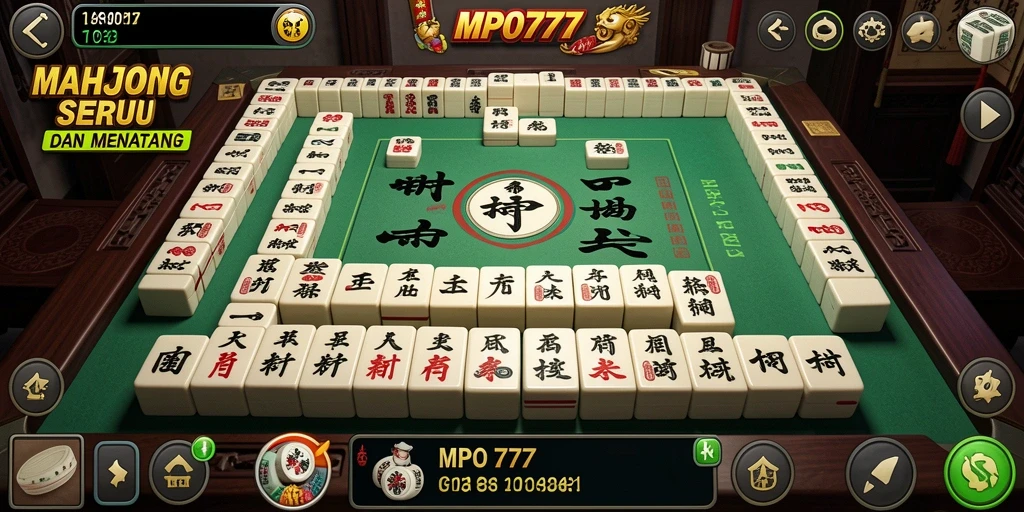 Menampilkan gameplay seru Mahjong di MPO777.