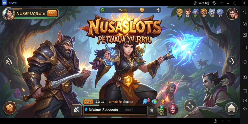 Tangkapan layar menggambarkan aksi seru dalam NUSASLOTS yang menonjol.