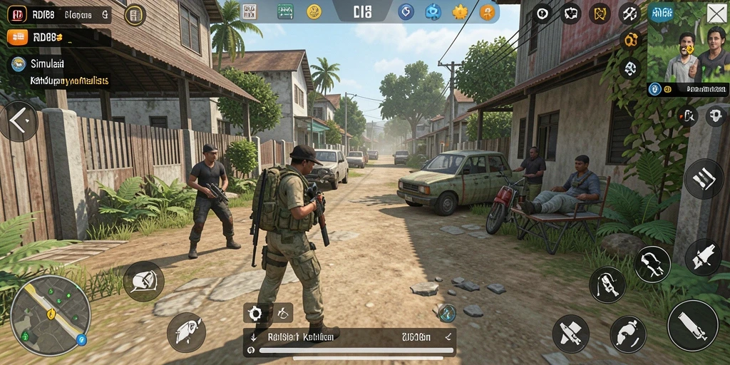 Screenshot RDI88 menampilkan pengalaman gameplay simulasi yang mendalam.