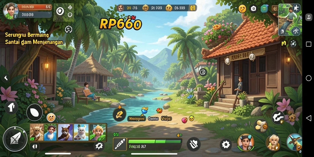 Tangkapan layar RP66 menunjukkan gameplay seru dan interaksi sosial.