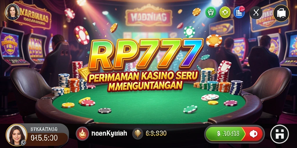 Screenshot gameplay RP777 yang menunjukkan keseruan permainan Kasino.