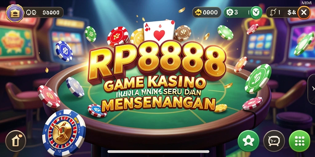 Tampilan gameplay yang menarik dan mengasyikkan dari kasino virtual.