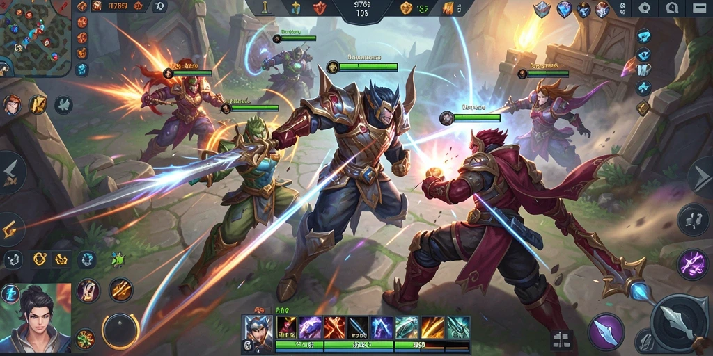 Gameplay seru dan grafis memukau di ST789 MOBA.