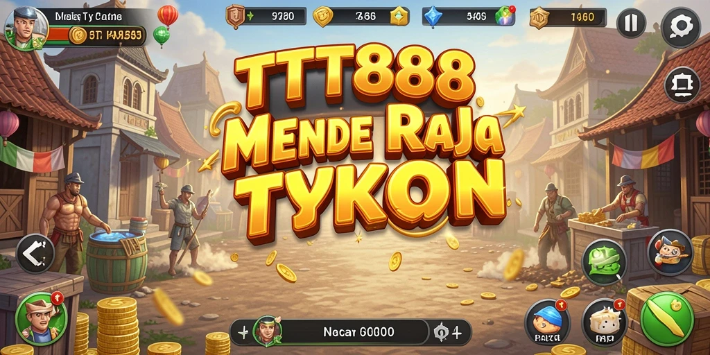 Screenshot TTT888 menampilkan gameplay dinamis dalam membangun empire Tycoon.